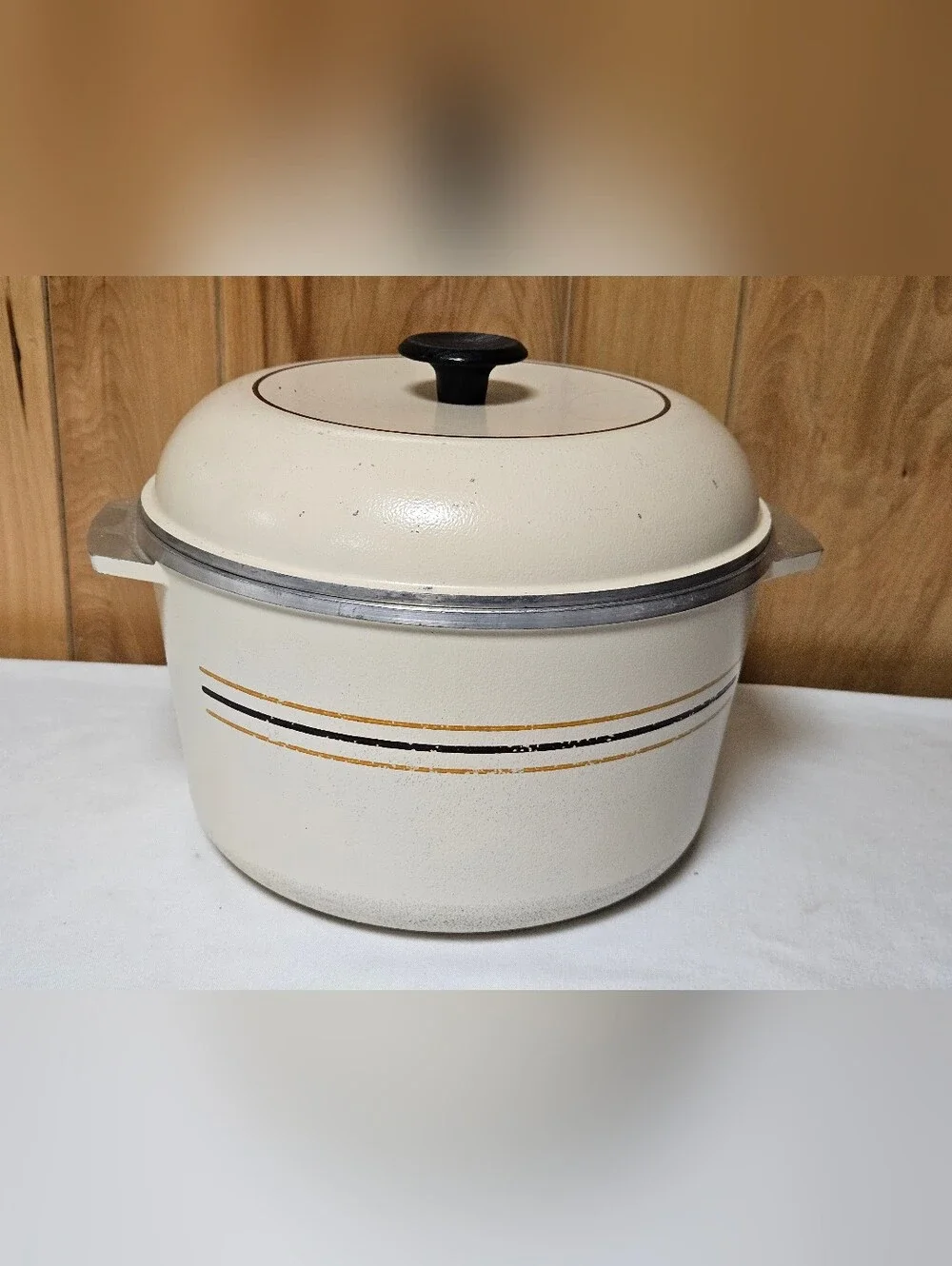 Vintage Regal Ware Cast Aluminum 8 Quart 10” Dutch Oven / Roaster 13